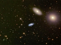 M105 and many other galaxies