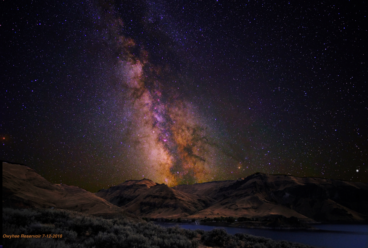 Owyhee Reservoir Milky Way 7/13/2018