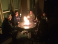 Smores on the deck before observing